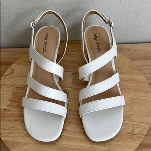 Easy Street Womens Como Heeled Sandals